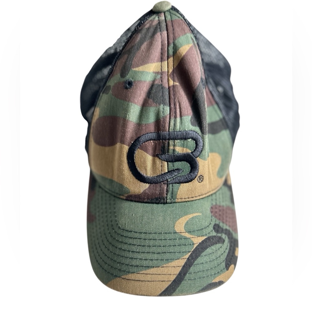 Cyclebar Logo Dark Green Camouflage Hat NWOT 60% Cotton 40% Polyester Adjustable